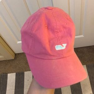 Pink and blue vineyard vines hat